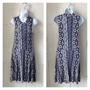 See You Monday Southwest Print Fit & Flare Knit Dress